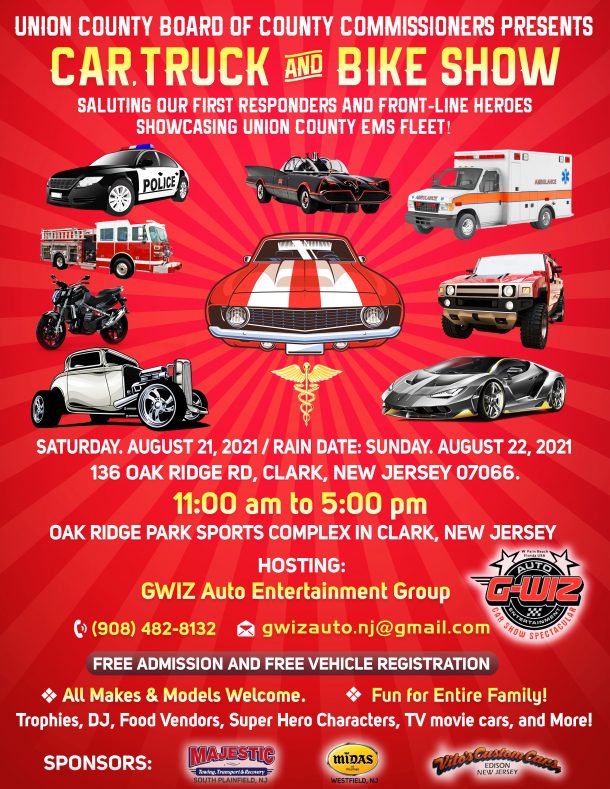 Union County Car, Truck & Bike Show - Saluting the First Responders and ...