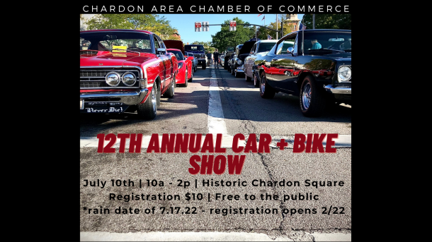 Chardon Area Chamber of Commerce 12th Annual Car + Bike Show ...