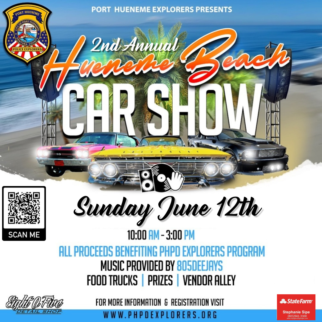 Hueneme Beach Car Show Police Explorer Fundraiser