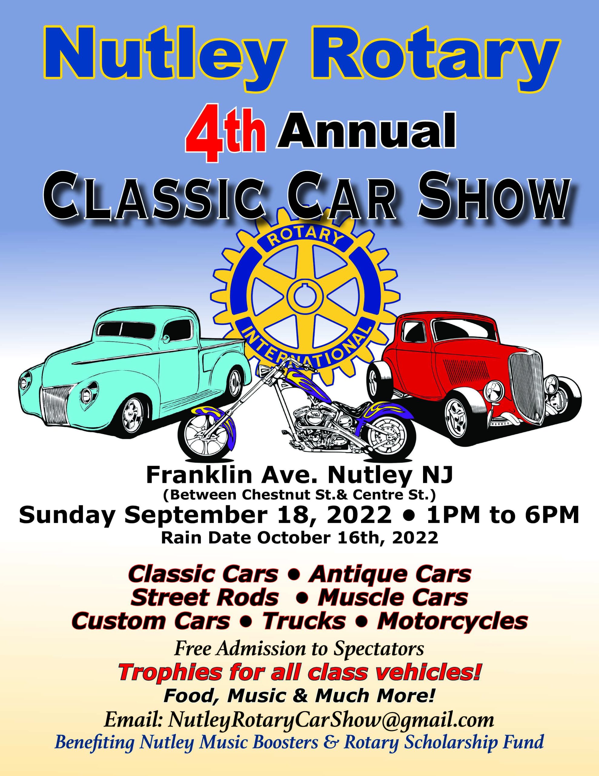 Nutley Rotary Car and Motorcycle Show