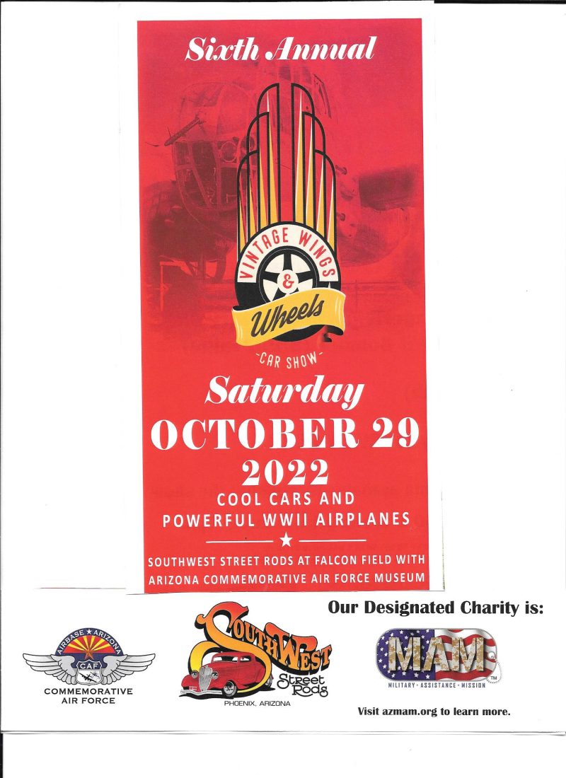 6th Annual vintage Wings and Wheels Carshow