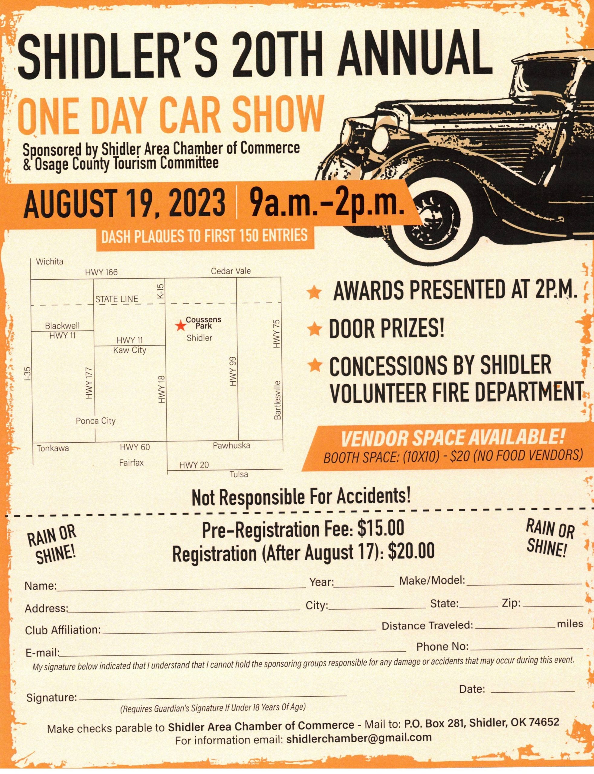 Shidler 20th Annual OneDay Car Show